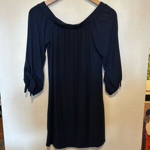 Go Couture Off the shoulder cocktail dress.